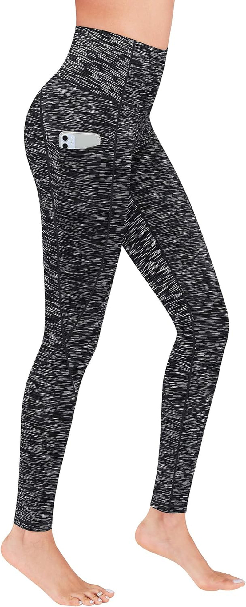 High Waist Yoga Pants, Yoga Pants with Pockets for Women Tummy Control 4 Ways Stretch Leggings