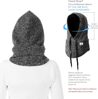 Balaclava Winter Hat Facial Neck Warmer Mask, Sporty Street Fashion Skiing