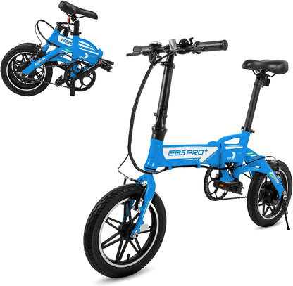 Swagcycle EB5 Pro plus Lightweight Aluminum Folding Electric Bike with Pedals